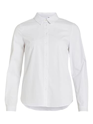 Vila Koszula damska Button-down, Optyczny Snow, 38