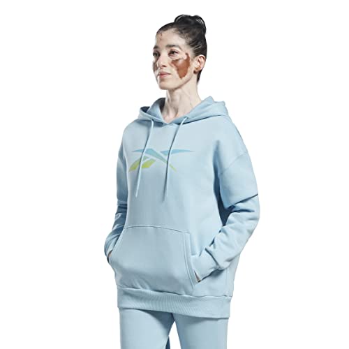 Reebok Damska bluza z grafiką wektorową, niebieska perła, XS, Niebieska perła, XS