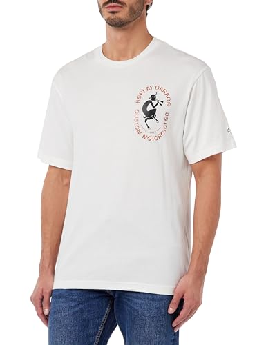 Replay T-shirt męski, 011 Natural White, XL