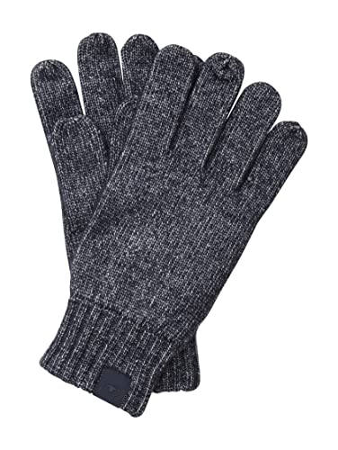 TOM TAILOR Męskie Rękawiczki z dzianiny 1034624, 13160 - Knitted Navy Melange, S/M