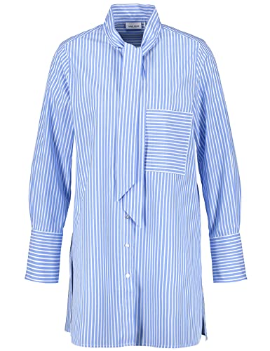 Gerry Weber Damska bluzka 160010-31408, niebieska/ecru/białe paski, 48, Niebieski/ecru/białe paski, 48