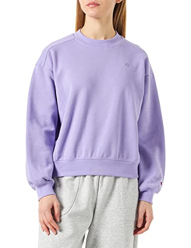 Champion Damska bluza Rochester 1919 Tonal C-Logo Crewneck z okrągłym dekoltem, Tulipan Purple (Vtp), S, Tulipan Purple (Vtp), S