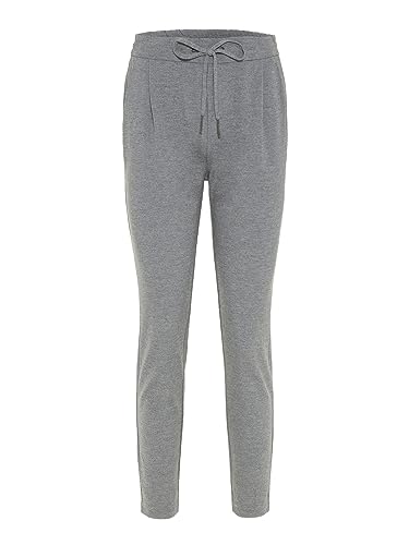VERO MODA Spodnie damskie VMEVA MR luźne stringi GA NOOS, Medium Grey Melange, XXL x 34L