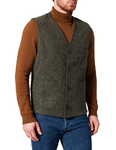 camel active Męska marynarka kamizelka, brązowy (Olive Brown), 48