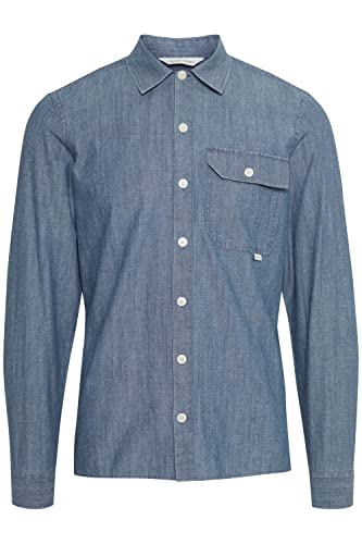 CASUAL FRIDAY Męska koszula Anton LS Denim Shirt koszula, 200436/Denim mid Blue, S