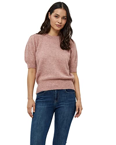 Minus Firma Knit Tee Dzianiny Koszulka damska, Czerwony (4458m Ash Rose Melange), S