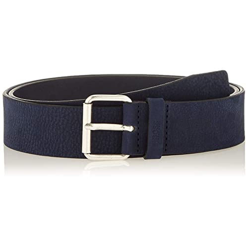 BOSS Pasek męski, Niebieski (Navy 410), 110 (Taille fabricant: 95)