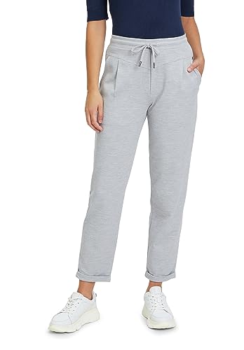 Betty & Co Damskie spodnie Havanna Casual 7/8 Długość, Light Silver Melange, 36