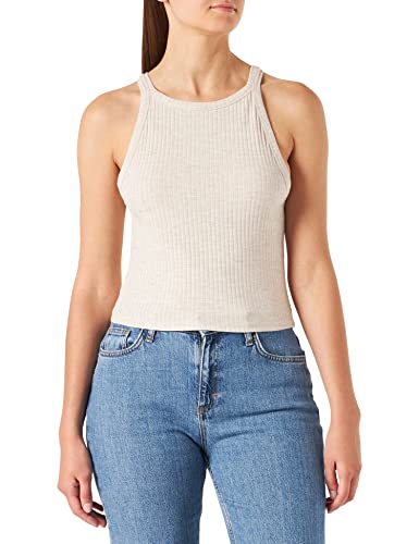 ONLY Onlemma S/L JRS Noos Top damski, Pumice Stone/szczegóły: melanż, XL