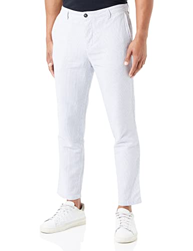 United Colors of Benetton Spodnie męskie 49up55ju8, wzór w białe paski 904, 38, Wzór w białe paski 904