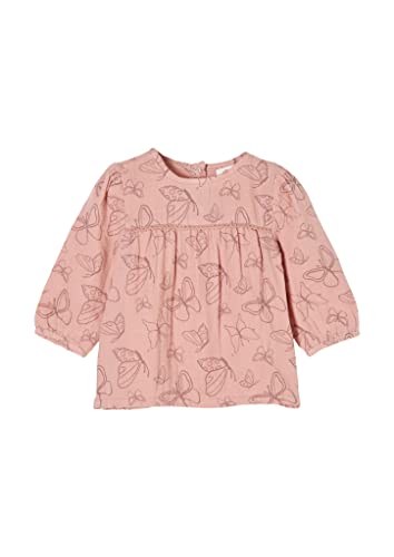 s.Oliver Unisex - bluzka dziecięca z nadrukiem motyla, 42a5, 68 cm
