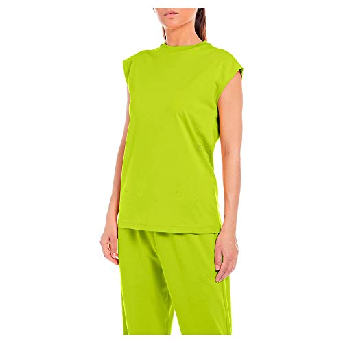 Replay Damska koszulka W3624f, 636 limonkowa zieleń, M, 636 Zielony limonkowy, M