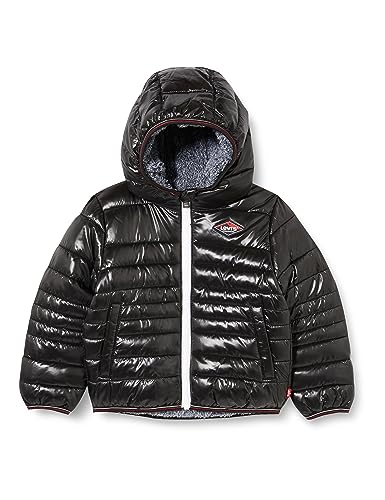 Levi's Kids LVB SHERPA LINED MDWT PUFFER J, Czarny, 5 Lat