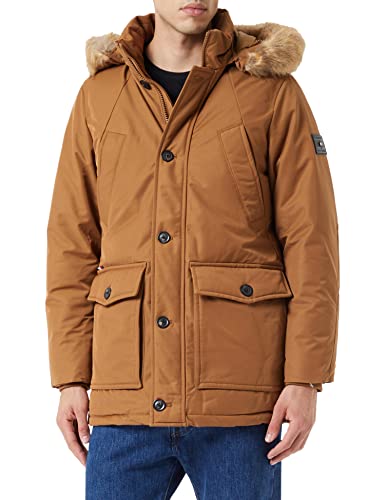 Tommy Hilfiger Męska kurtka puchowa Rockie Down Parka, Pustynny khaki, S