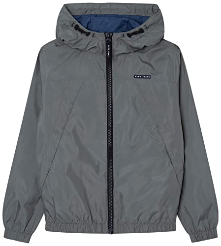 Pepe Jeans Chłopięca bluza z kapturem Damian Windreaker, Zielony (casting), 10 Lat