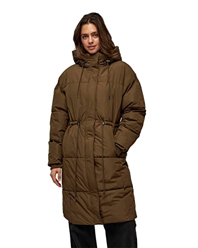 Minus Damska kurtka długa Alexandra, 3958 BRĄZOWY ARMIA, 42