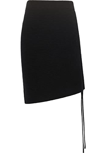 swirlie Damska spódnica dzianinowa 77133840, czarna, XS/S, czarny, XS-S