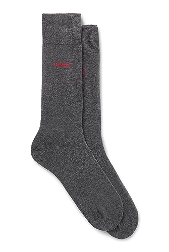 HUGO Męskie skarpetki 2P RS Uni CC Regular_Socks, średni szary 31, 39-42, Medium Grey31., 39-42