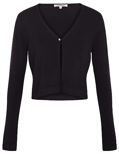 Morgan damska kamizelka z długim rękawem z dekoltem w serek MZINA Marine TM, granatowy, M