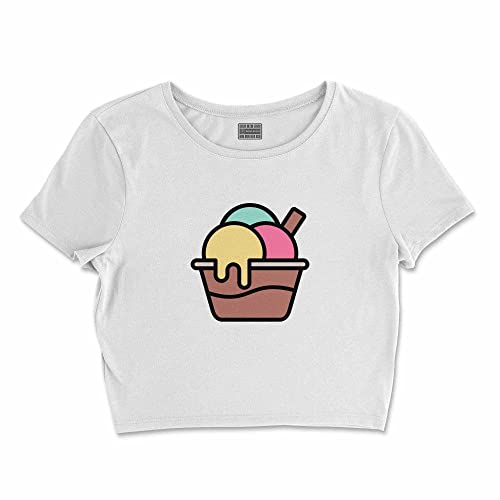Bona Basics, Koszulka damska z nadrukiem cyfrowym,%100 bawełna, biała, casualowa, topy damskie, rozmiar: XL, biały, XL Krótki
