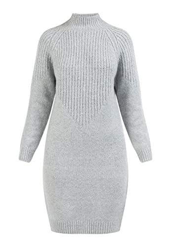 Jalene Damska sukienka z długim rękawem midi 81133406, szara, XS/S, szary, XS-S