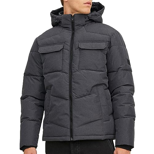 JACK&JONES Męska kurtka puchowa JJMASON SN pikowana kurtka, szara, XXL, szary, XXL