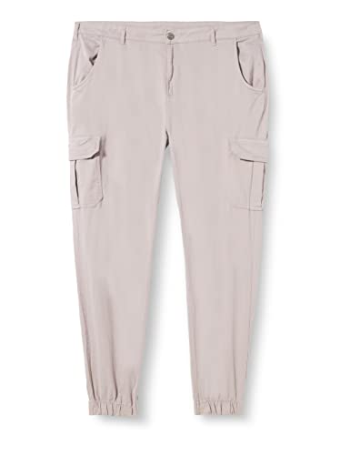 Urban Classics Damskie spodnie cargo z wysokim stanem, Ciepły szary, 31W