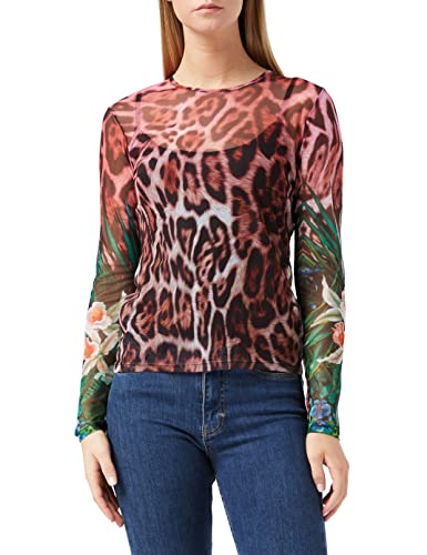 Desigual Damska koszulka Ts_jungla, Wielokolorowa (Tutti Fruti 9019), M