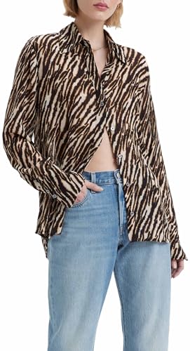 Levi's Damska bluzka Maeve Koszula (1 szt.), Tygrys Ikat Migdał Mi, XS
