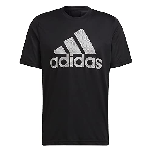 adidas Męski T-shirt, czarny, XS
