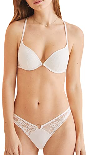 Women'secret Biustonosz Push Up, Kość Słoniowa, 90B
