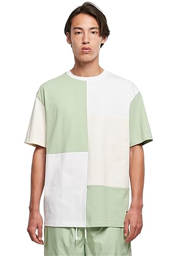Starter Męski T-shirt Starter Patchwork Oversize Tee vintagegreen/palewhite/white M, Vintage Green/Palewhite/White, M