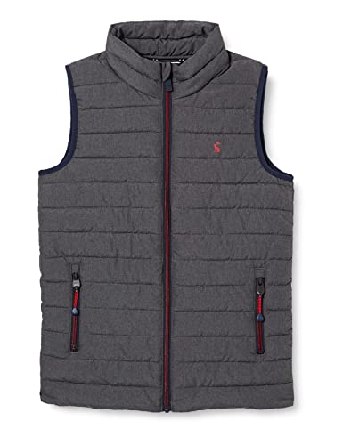 Joules Wyściełana kamizelka dla chłopców Crofton Grey Marl, 8