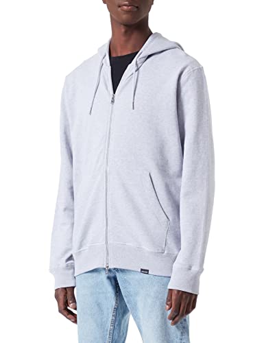 Seidensticker Męska kurtka z kapturem, regularny krój, kardigan, szara, S, szary, S