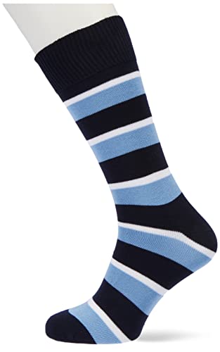 Hackett London Męskie skarpetki Regimental BAM Stripe Socks, Multi Blue, S/M