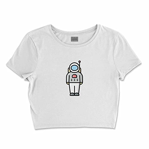 Bona Basics, Koszulka damska z nadrukiem cyfrowym,%100 bawełna, biała, casualowa, topy damskie, rozmiar: M, biały, M Krótki