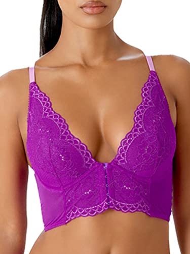 Gossard Damski biustonosz Superboost z głębokim dekoltem w serek, Orchidea, 70C