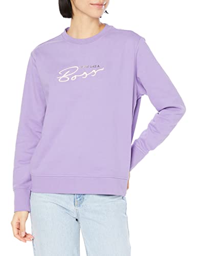 BOSS Bluza damska, jasnofioletowa, S