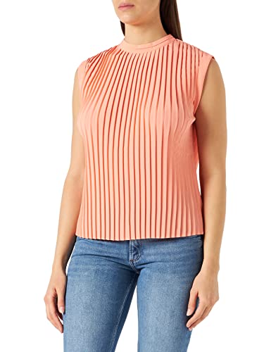 s.Oliver BLACK LABEL Damska bluzka Bluse Ärmellos Regular Fit, Róża, 34