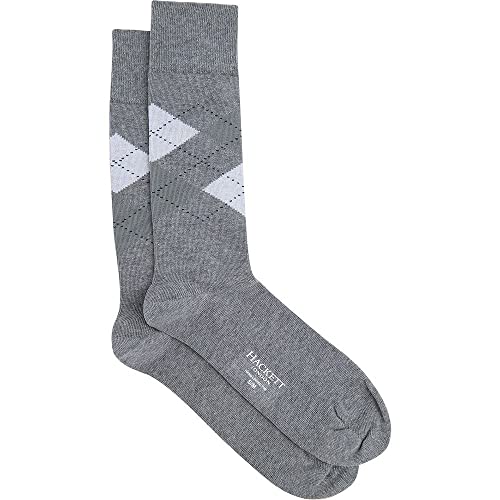 Hackett London Skarpety męskie Argyle, CHRC/SZARY, Large