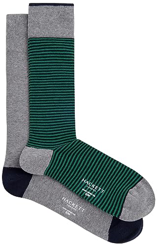 Hackett London Skarpety męskie, Zielony (zielony), Small