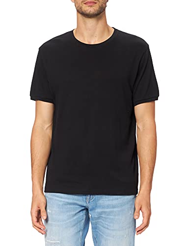 Key Largo Porto okrągły t-shirt męski, Black (1100), L