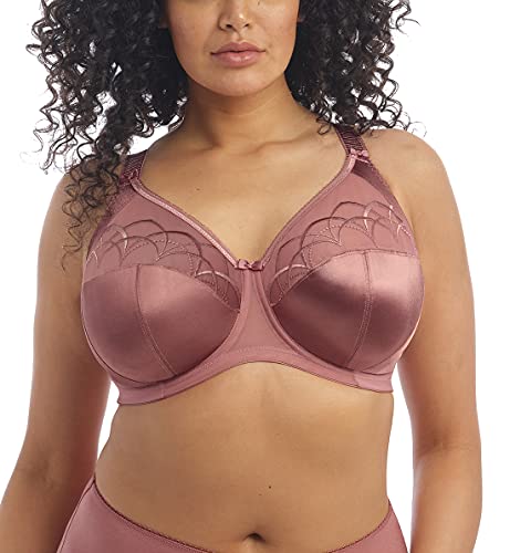 ELOMI Damski biustonosz Cate Underwire Full Cup Banded Bra, Rosewood, 80J