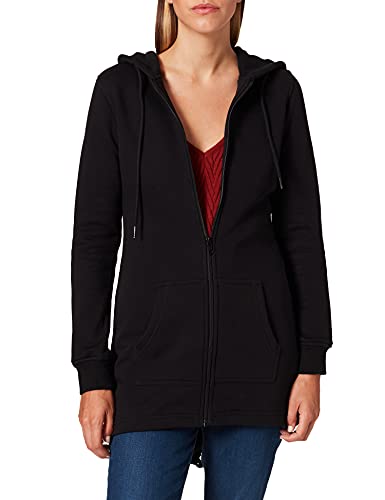 Build Your Brand Damska bluza z kapturem Zip-Hoody Ladies Sweat Parka z kapturem, czarny, M