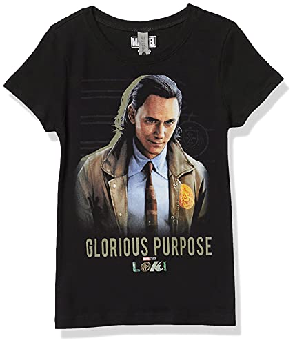 Marvel Glorious Purpose koszulka dziewczęca (1 opakowanie), Czarny, XL