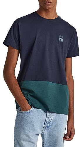 Pepe Jeans Koszulka męska Walter, Niebieski (Dulwich), XXL