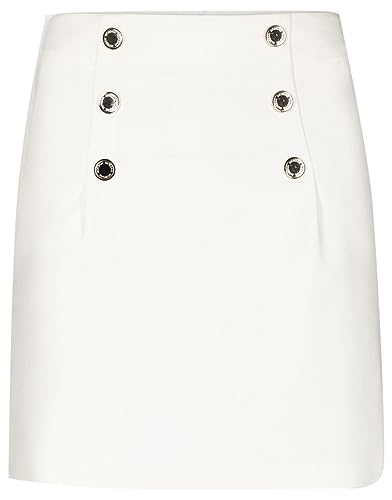Morgan damska spódnica z wysokim stanem z guzikami JIPLI.F Ecru T34, Off White, 32