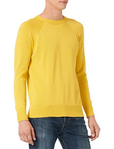 United Colors of Benetton sweter męski, Żółty kukurydziany 27 t, XXL