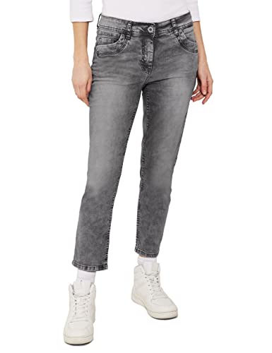 Cecil Damskie spodnie jeansowe 7/8, luźne, Grey Washed, 25W / 26L