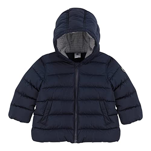 Petit Bateau Chłopięca kurtka puchowa z recyklingu dla niemowląt, Smoking, 6 miesi?cy